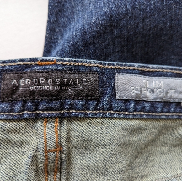 Aeropostale Men's Jeans Slim Straight Size 33 / 32 - Picture 3 of 4